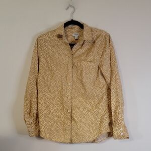 J. Crew Men’s Mustard Floral Button-Up Shirt